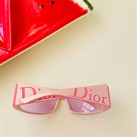 Christian Dior Your Dior 2 Pink Logo Y2K Sunglasses John